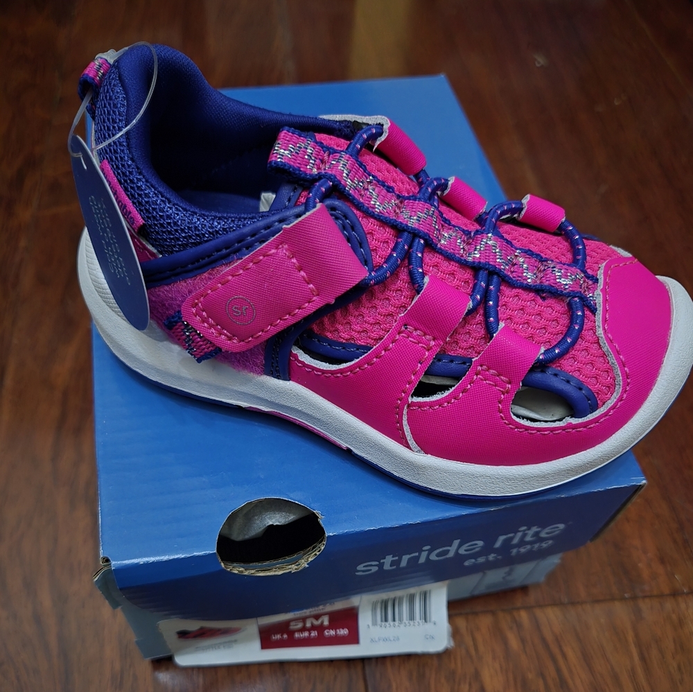 Stride Rite Pink and Purple Kids Sandals